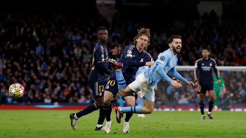 Luka Modrić (Real Madrid) i Bernardo Silva (Man. Siti)